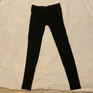 Women’s Large Pink Rose Leggings in great condition